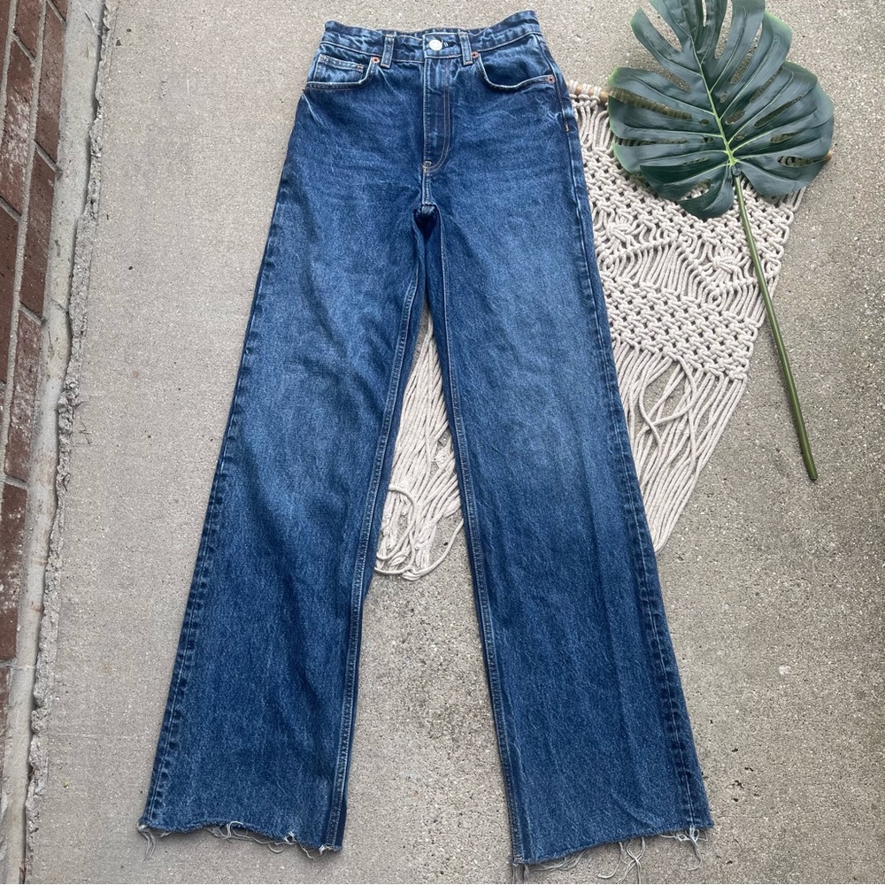 Zara High Rise Jeans Size 2 - Picture 2 of 7